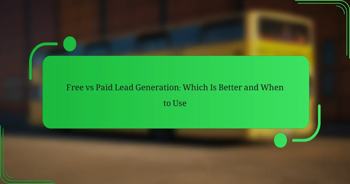 Nemokama vs Mokama Lead Generation: Kuri Yra Geresnė ir Kada Naudoti