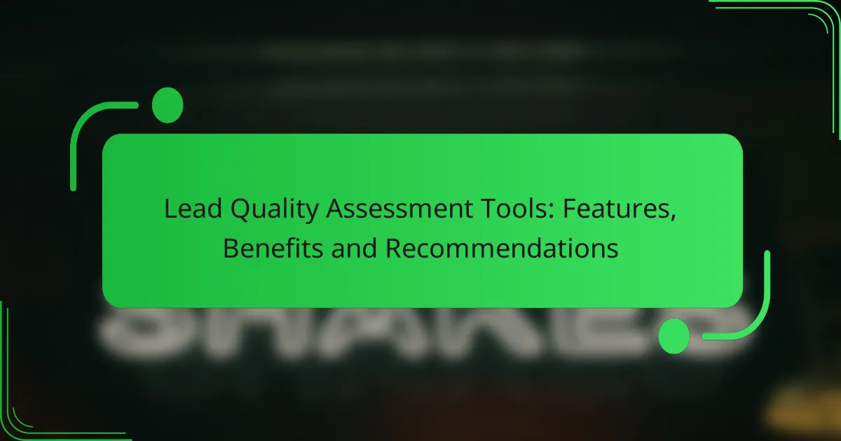 Įvertinimo įrankiai Lead Quality: funkcijos, privalumai ir rekomendacijos
