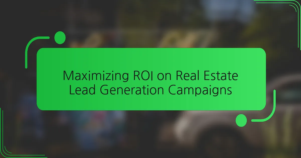 Maksimizuojant ROI nekilnojamojo turto potencialių klientų generavimo kampanijose