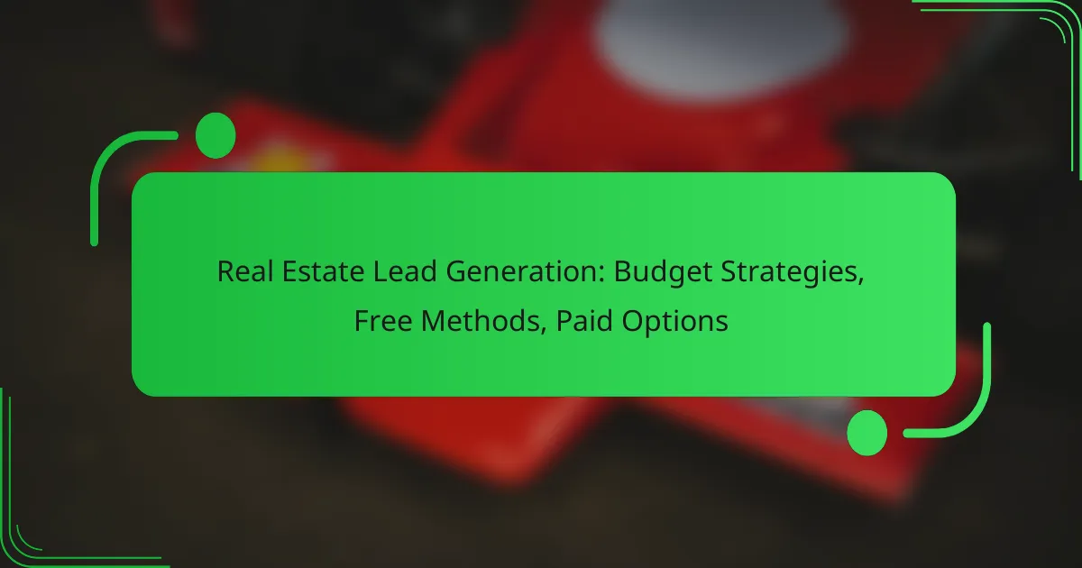 Nekilnojamojo Turto Potencialių Klientų Generavimas: Biudžeto Strategijos, Nemokami Metodai, Mokamos Parinktys